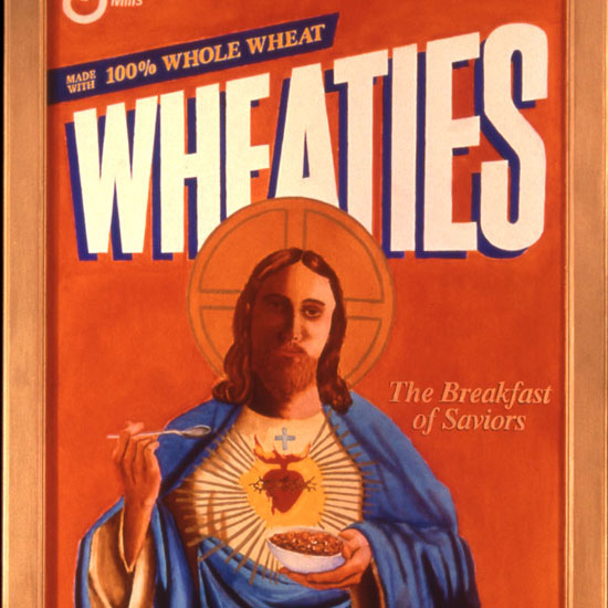 Jesus on a Wheatties box